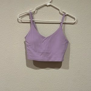 ATHLETA lilac tank w built in bra